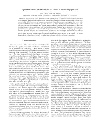 Quantum Chaos: an Introduction Via Chains of Interacting Spins-1/2