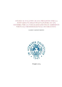 Studio E Sviluppo Di Un Progetto Per La Portabilitá Multipiattaforma Di Un