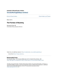 The Promise of Mourning