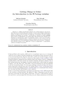 An Introduction to the R Package Seriation