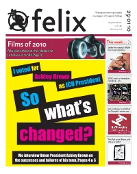 Felixelix Felixonline.Co.Uk Films of 2010 This Week