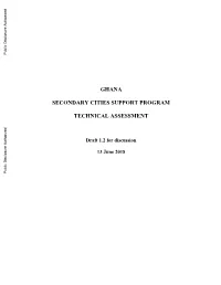 Ghana Secondary Cities Support Program