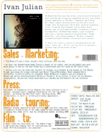 Ivan Julian Onesheet