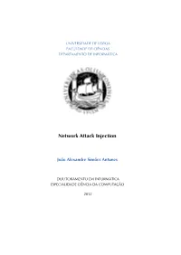 Network Attack Injection