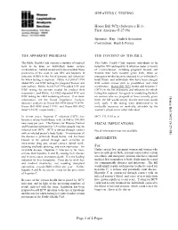Of 2 Pages HEPATITIS C TESTING House Bill 5072 (Substitute H-1)