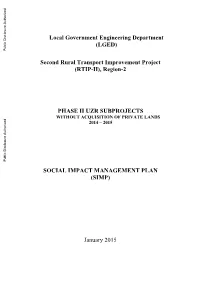 (RTIP-II), Region-2 PHASE II UZR SUBPROJECTS