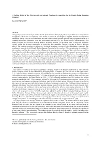 A Spatial Envelope Soliton