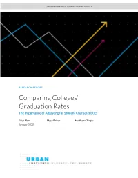 Comparing Colleges' Graduation Rates