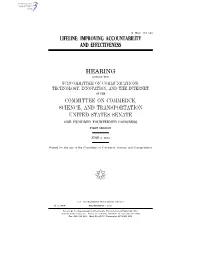 Lifeline: Improving Accountability and Effectiveness