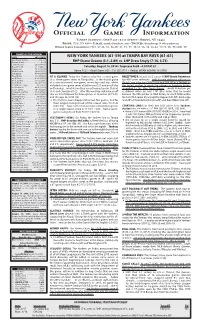 Official Game Information