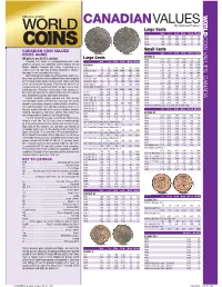 *UPDATED Canadian Values 07-04 201 7/26/2016 4:42:21 PM *UPDATED Canadian Values 07-04 202 COIN VALUES: CANADA 02 .0 .0 12