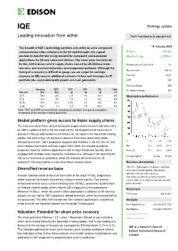 IQE Strategy Update