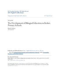 The Development of Bilingual Education in Berlin's Primary Schools