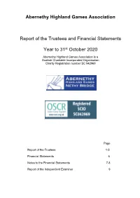 Trustees' Report 2020