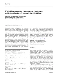 Unified Framework for Development, Deployment and Robust Testing of Neuroimaging Algorithms