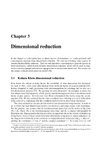 Dimensional Reduction