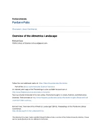 Overview of the Altmetrics Landscape