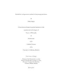 Probabilistic and Geometric Methods in Last Passage Percolation