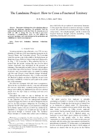 The Landmine Project: How to Cross a Fractured Territory  M