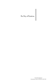 The Pity of Partition
