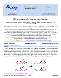 1,3,5-Triazine As Core for the Preparation of Dendrons
