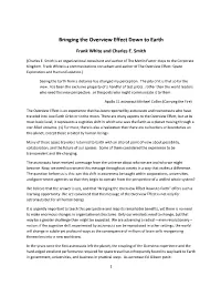 Bringing the Overview Effect Down to Earth