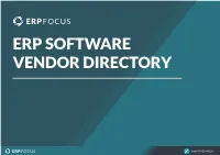 Erp Software Vendor Directory