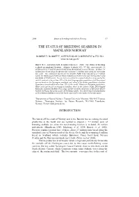 The Status of Breeding Seabirds in Mainland Norway