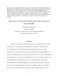 Adolescents with Disabilities Have Received Relatively Little Attention Historically