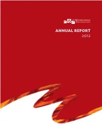 ANNUAL REPORT 2012 Consolidated Statement of Activities As of March, 2012 and 2011
