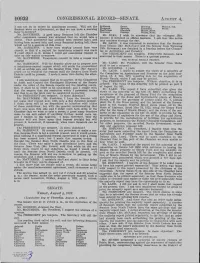 Congressional Record-Sen Ate. August 4
