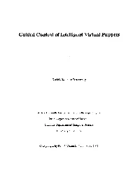 Guided Control of Intelligent Virtual Puppets
