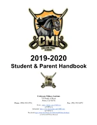 Student & Parent Handbook
