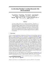 Accelerating Machine Learning Research with MI-Prometheus