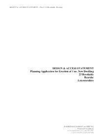 Design & Access Statement