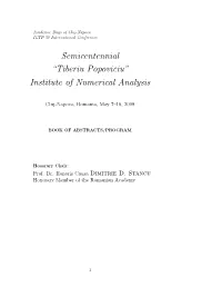 Semicentennial “Tiberiu Popoviciu” Institute of Numerical Analysis