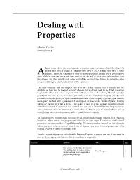 Dealing with Properties