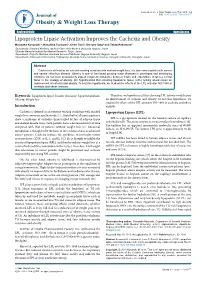 Lipoprotein Lipase Activation Improves the Cachexia and Obesity