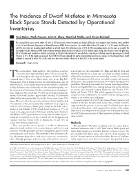 The Incidence of Dwarf Mistletoe in Minnesota Black Spruce Stands Detected by Operational Inventories