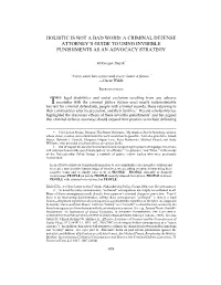 Holistic Is Not a Bad Word: a Criminal Defense Attorney's Guide to Using