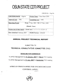 Osunstatecdti Project