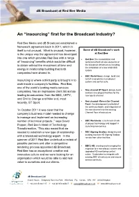 An “Insourcing” First for the Broadcast Industry?