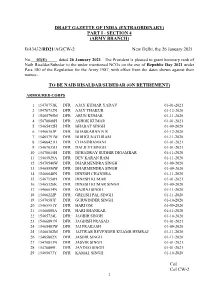 Col Col CW-2 DRAFT GAZETTE of INDIA (EXTRAORDINARY) PART I