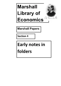 Early Notes in Folders