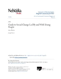 Guide to Social Change Led by and with Young People Adam Fletcher