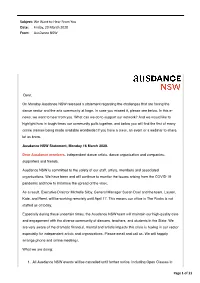 Page 1 of 11 Subject: We Want to Hear from You Date: Friday, 20