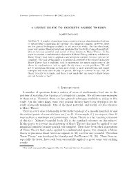 A User's Guide to Discrete Morse Theory