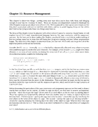 Chapter 11: Resource Management ______