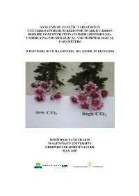 (Closed Greenhouse): Underlying Physiological and Morphological Parameters
