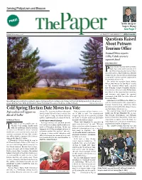 Cold Spring Election Date Moves to a Vote Questions Raised About